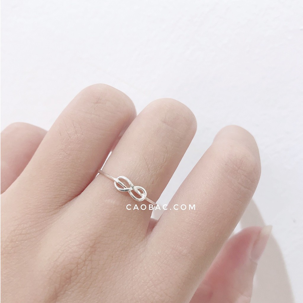 NHẪN BẠC BASIC💝FREESHIP💝Nhập mã [NHAN BAC] giảm 10k💝Nhẫn vô cực