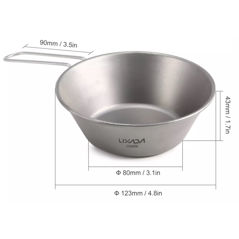 Bát ăn dã ngoại du lịch sus 304 quai gấp giá rẻ