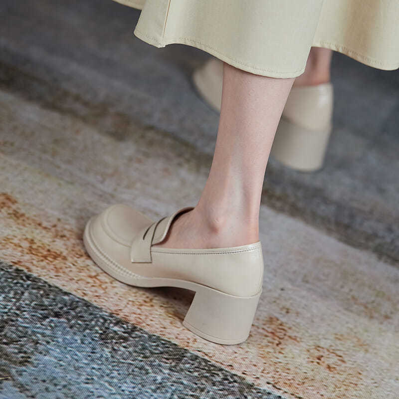 Giày Búp Bê Nữ Gót Vuông Thiết Kế Xinh Xắn | BigBuy360 - bigbuy360.vn