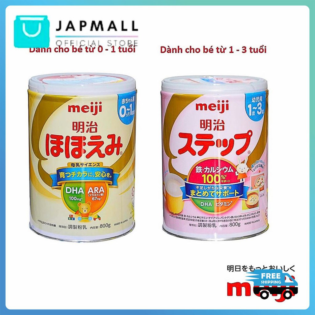 SỮA MEIJI Số 0, Số 9 NỘI ĐỊA NHẬT BẢN 800g JAPMALL