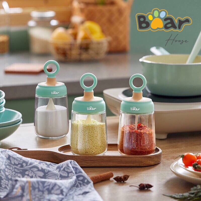 LỌ ĐỰNG DẦU ĂN/GIA VỊ BEAR 0.6L 0.3L THUỶ TINH