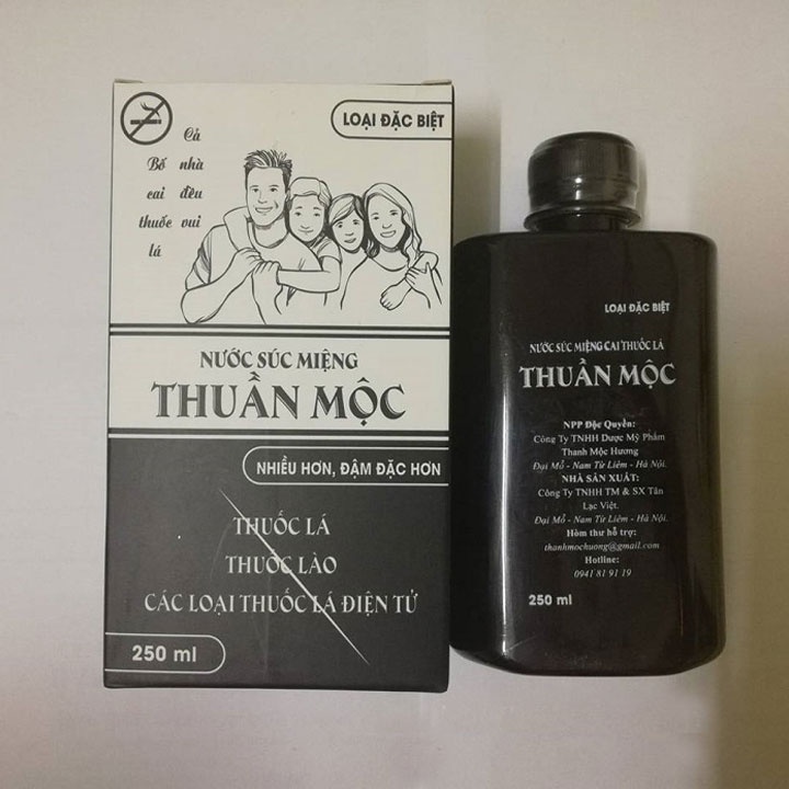 [Mã BMBAU50 giảm 7% đơn 99K] Nước Súc Miệng Thuần Mộc 250ml Làm Sạch Khoang Miệng, Giảm Hôi Miệng