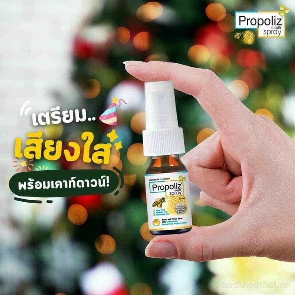 Xịt họng keo ong giảm ho Propoliz Mouth Spray Thái Lan