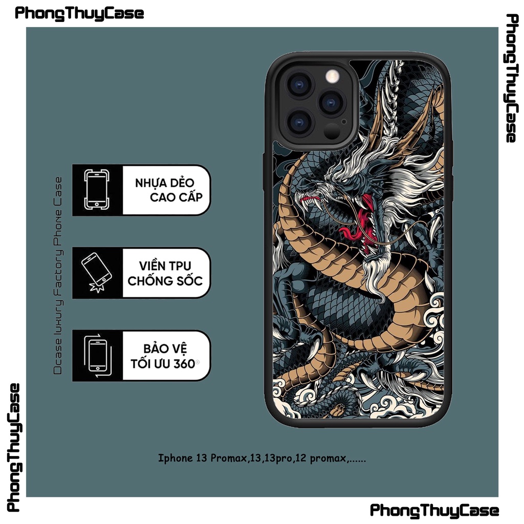 Ốp Lưng Rồng Lửa Tráng Gương iphone 14promax , 13pro , 13, 12promax, 12pro, 12, 11promax, 11pro, 11, Xr, Xsmax,