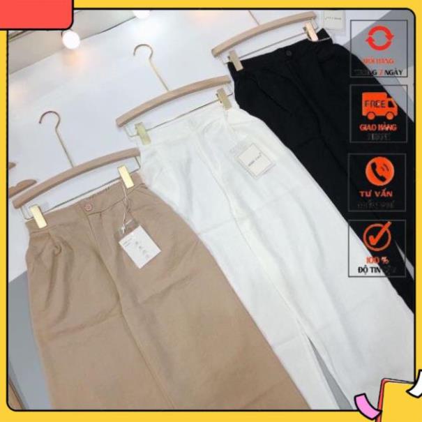 Quần ống rộng , Quần culottes đũi dáng dài siêu Hot xmtk404
