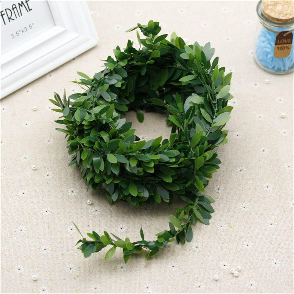 Vòng Hoa Lá Malcocolm Giả Bằng Lụa Dùng Trang Trí DIY