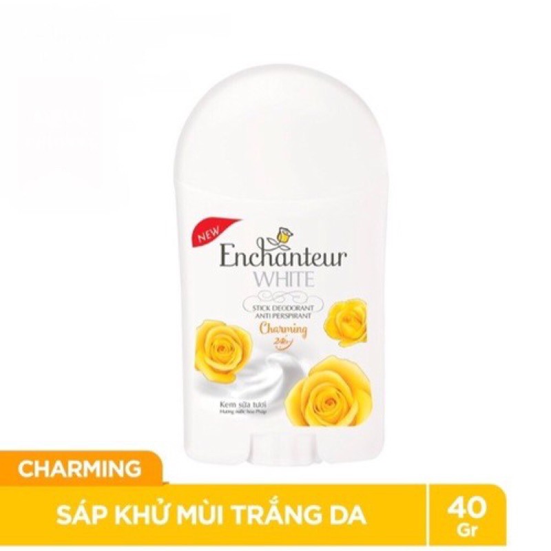 SÁP KHỬ MÙI TRẮNG DA ENCHANTEUR CHARMING 40g