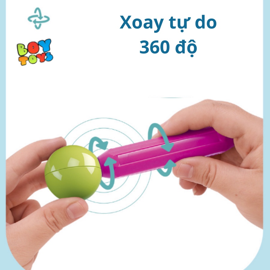 [HÀNG CAO CẤP]Bộ xếp hình nam châm từ tính thế hệ mới, đồ chơi lắp ghép hình khối xây dựng DIY phát triển trí tuệ cho bé