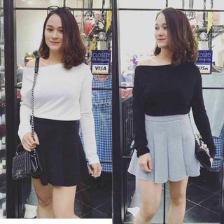 Áo thu đông trễ vai