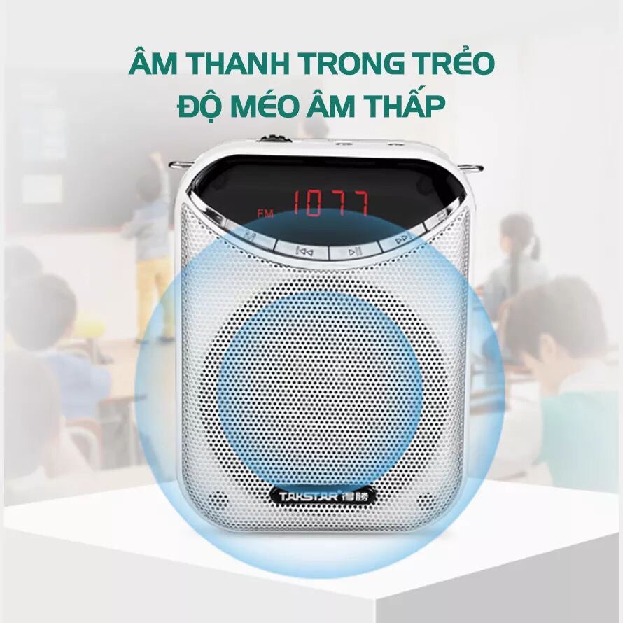 [Chính hãng] Máy trợ giảng không dây Takstar E190M , hỗ trợ FM radio, Giáo viên, hướng dẫn viên, bán hàng. Loa trợ giảng