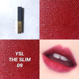 Son YSL slim màu 09 đỏ gạch