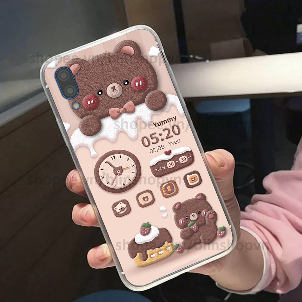 Ốp Vsmart Star in 3D icon gấu nổi siêu xinh, siêu đáng yêu, cá tính phong cách