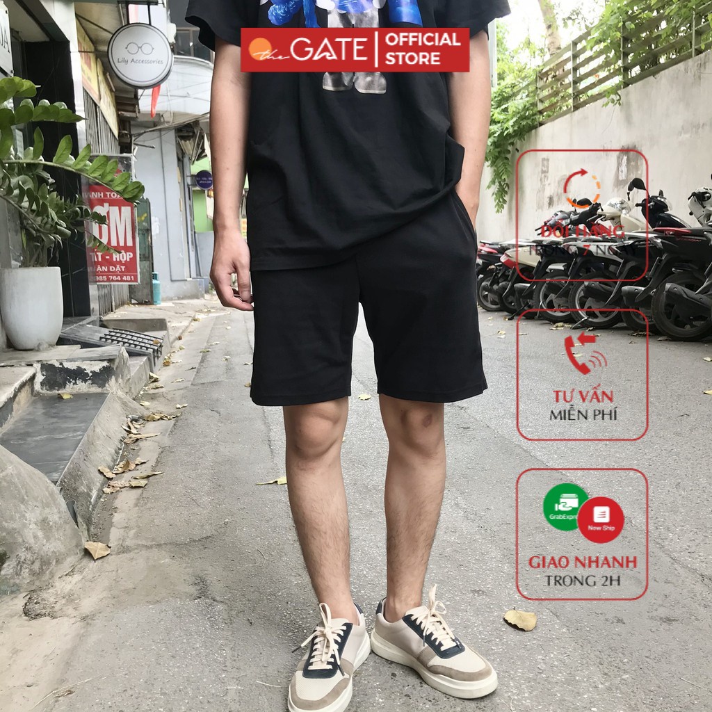 [Mã FATHANG5 giảm 10K đơn 50K] Quần Short Nam TheGat [ẢNH THẬT] Vải Cotton dày dặn mềm mịn, mát mẻ, thoải mái CÓ DÂY RÚT