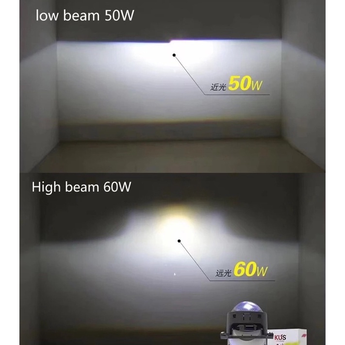 Bi Led KUS 6TH chính hãng dẫn đầu phân khúc tầm trung tặng kèm mắt quỷ