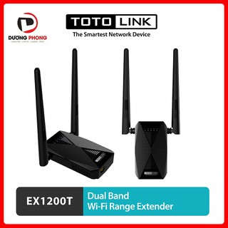 Kích sóng Wi-Fi TOTOLINK EX1200T Băng tần kép AC1200 - BH24T Chính hãng