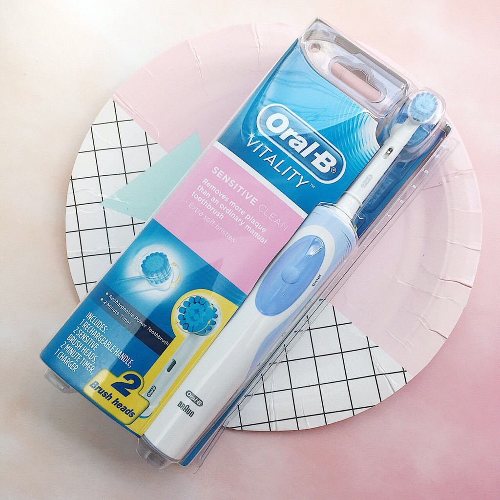 Bàn Chải Đánh Răng Điện Oral-B Vitality 2 Đầu