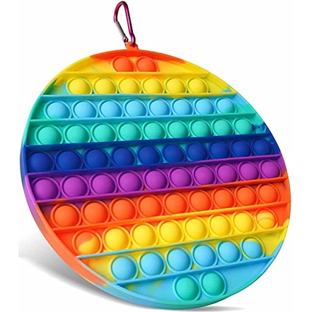 Đồ Chơi Giảm Căng Thẳng Kích Thước Lớn 30cm Bằng Silicone Màu Cầu Vồng Độc Đáo