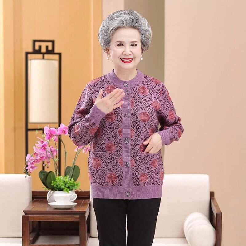Áo len nữ trung niên cao cấp tặng bà tặng mẹ NP2541