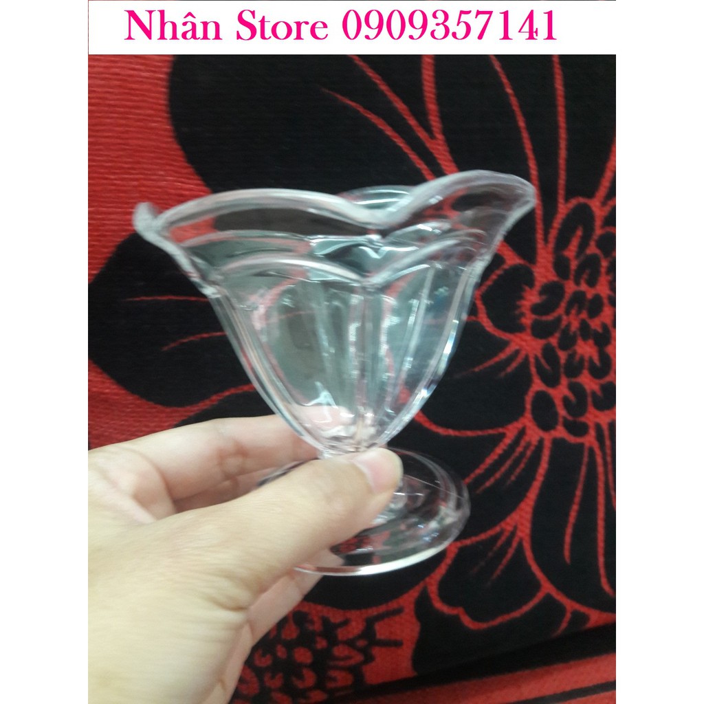 Ly mica đựng kem No 36  cao 9cm