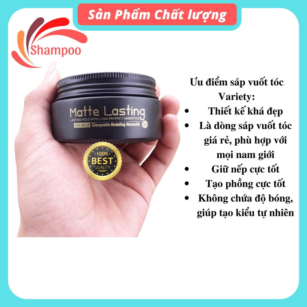 Sáp vuốt tóc tạo kiểu tóc VARIETY chuẩn hàng loại 1 gôm xịt tóc nam