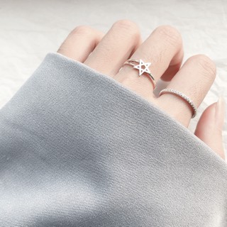 nhẫn bạc xinh nhẫn uốn hình