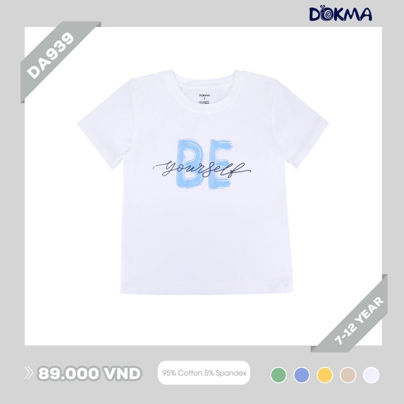 Áo phông cộc tay bé trai Dokma DB939