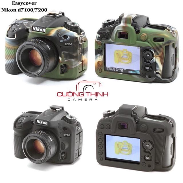 Vỏ cao su máy ảnh Nikon D7100/7200