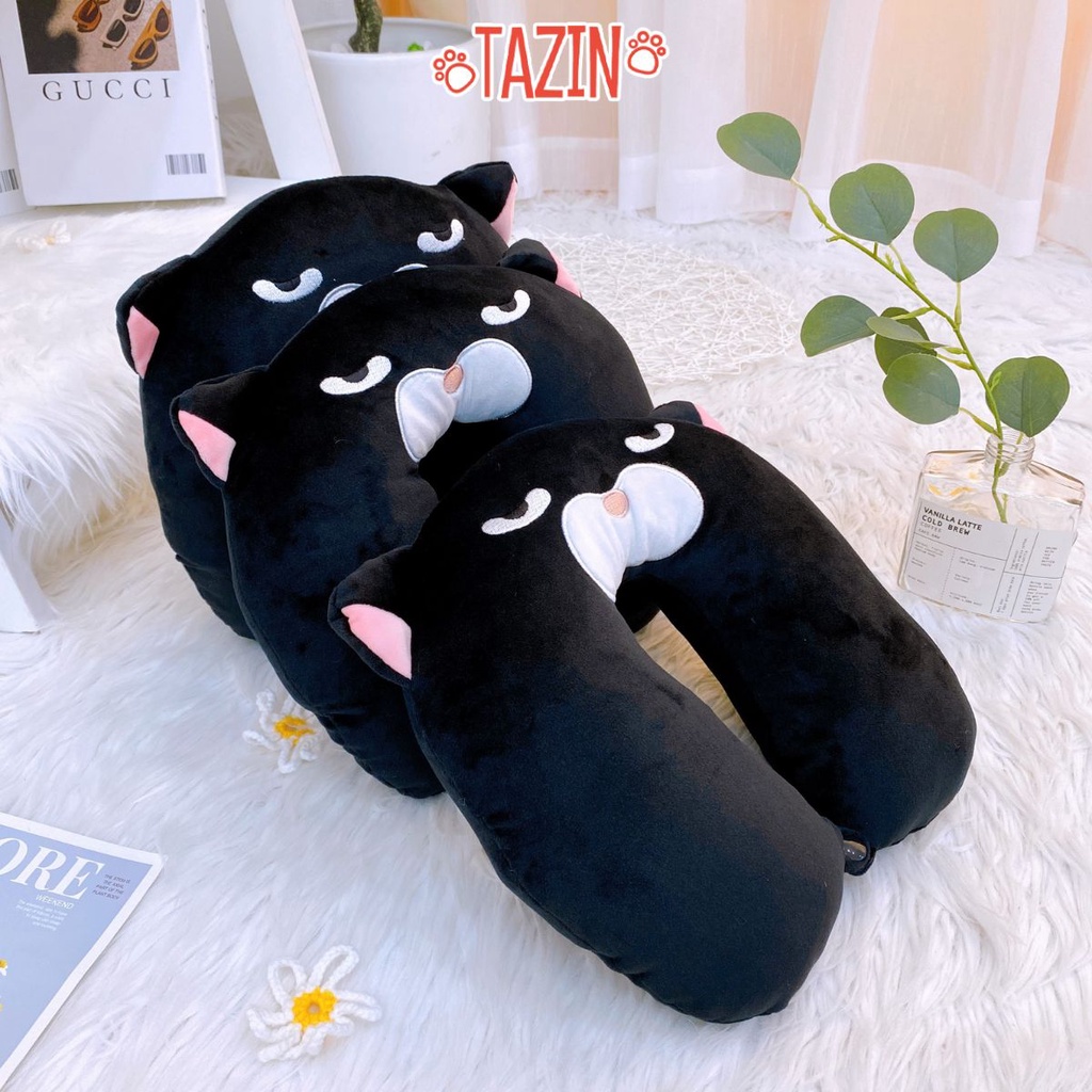 Gối Ngủ Văn Phòng Dễ Thương, Gối Cổ Tựa Amuse Mới Nhất - Gấu Bông Tazin