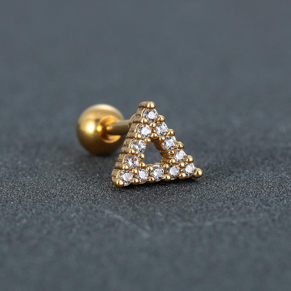 MAG 1 Khuyên Xỏ Cơ Thể Chất Liệu Thép Không Gỉ Mạ Vàng / Bạc