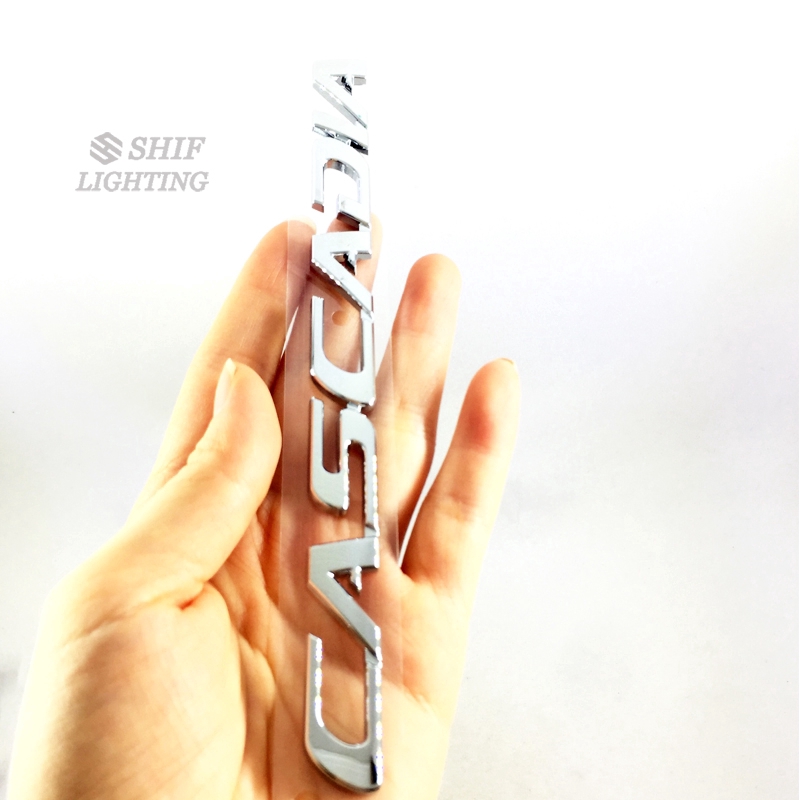 Decal dán trang trí xe hơi logo chữ CASCADIA bằng chất liệu ABS