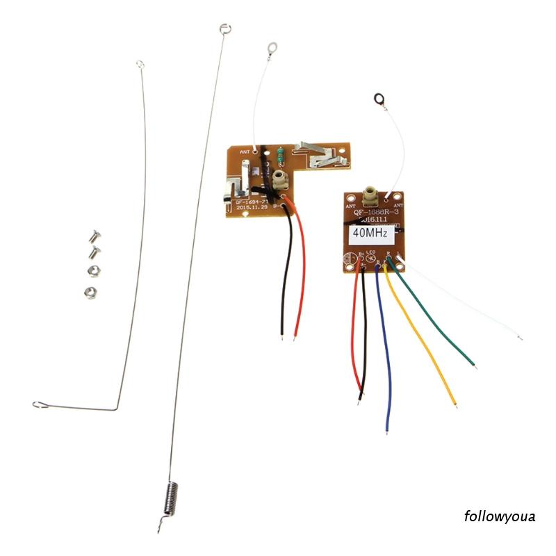 Bảng Mạch Phát Và Nhận Tín Hiệu Điều Khiển Từ Xa 4CH 40MHZ Kèm Ăng Ten Cho Xe Hơi Điều Khiển Từ Xa DIY