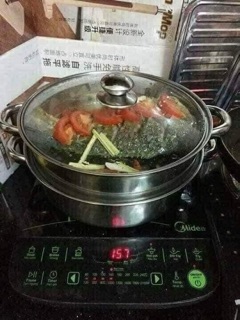Nồi hấp 2 tầng inox