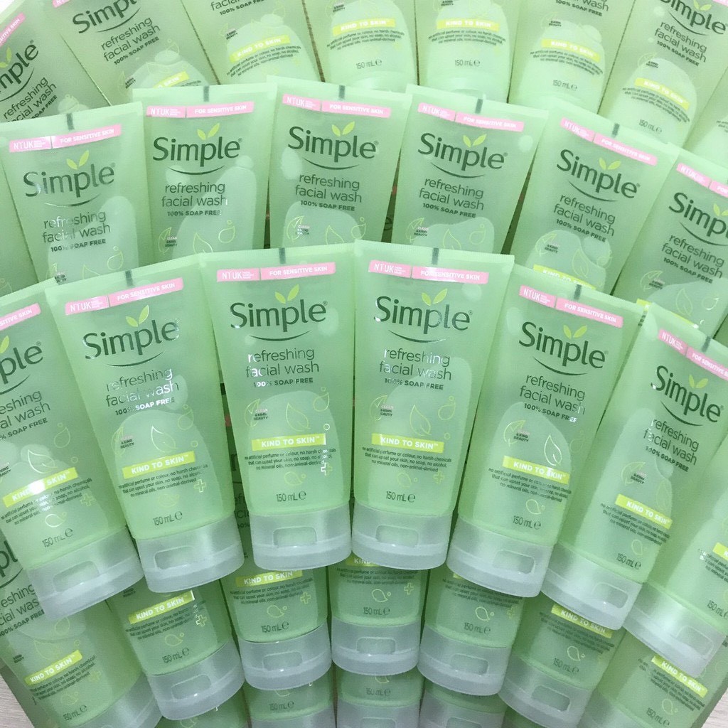 Sữa Rửa Mặt Simple Kind to Skin Refreshing Facial Gel Wash 150ml