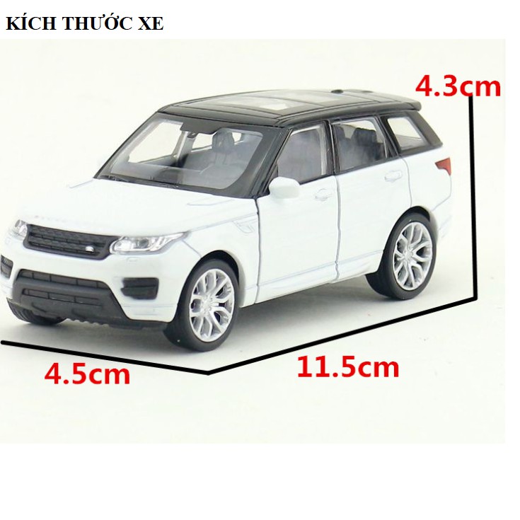 Mô hình xe ô tô mini Range Rover Sport tỉ lệ 1:36 đồ chơi trẻ em bằng kim loại hãng Welly