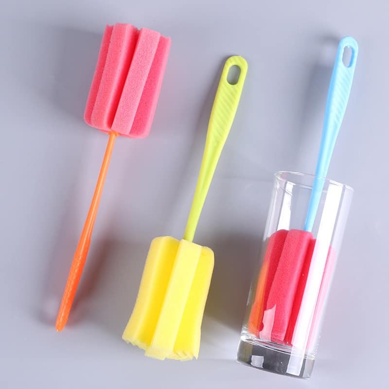 Chổi mút Cọ đầu bông xốp vệ sinh bình sữa