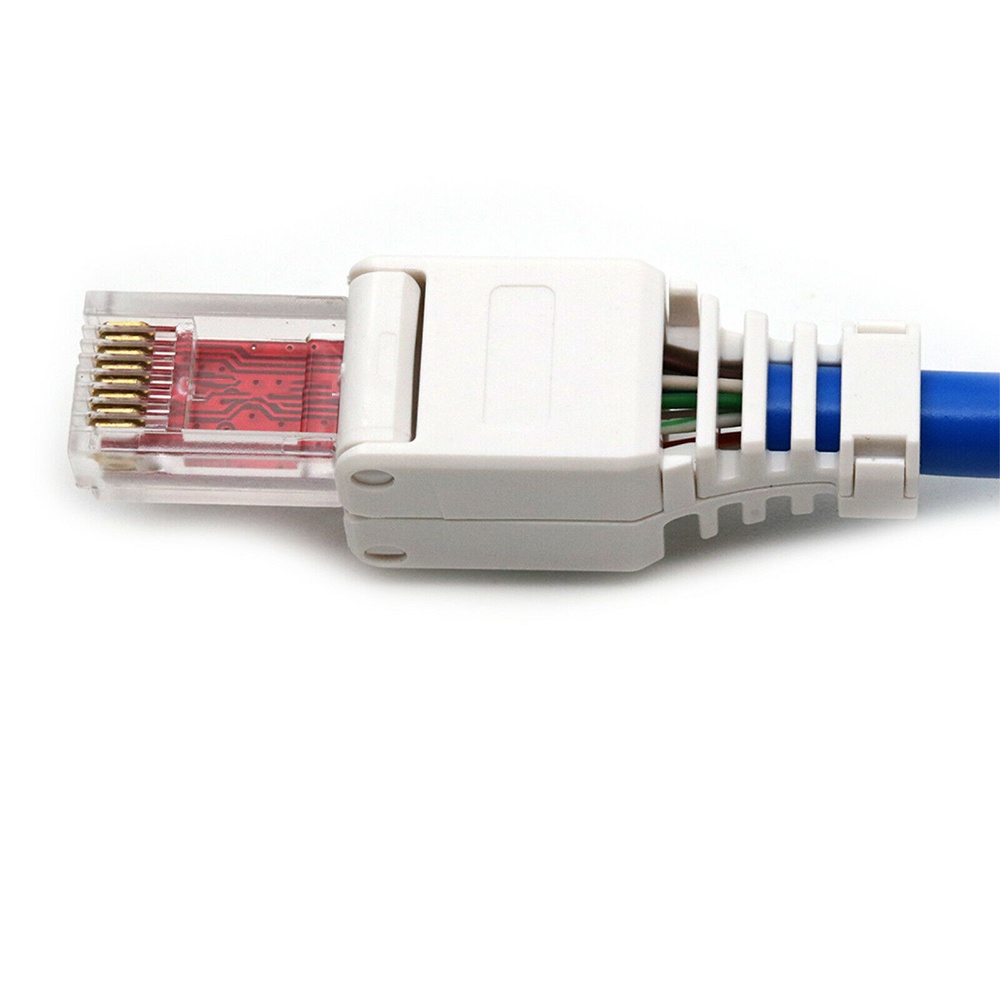 Đầu kết nối dây cáp mạng Cat6 Rj45 Poe 8p8c không cần uốn