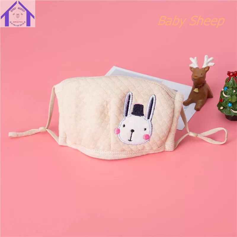(HÀNG CAO CẤP) Khẩu trang cho bé ORGANIC 100% COTTON HỮU CƠ TỰ NHIÊN  HỌA TIẾT DỄ THƯƠNG CHO BÉ 0-7 TUỔI | BigBuy360 - bigbuy360.vn
