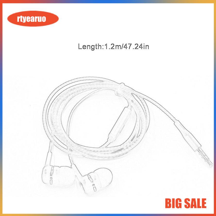 Tai nghe in-ear đa năng đơn giản trong dòng điện thoại di động máy tính có dây tai nghe điều khiển bằng lúa mì Tai nghe điều khiển bằng dây màu trắng