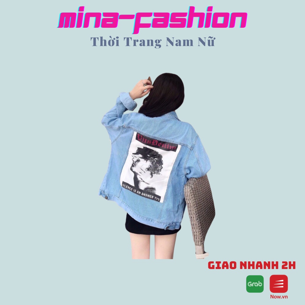 Sales Cực Hot Áo Khoác Jean Dành Cho Nam Nữ AKJN06 MinaFashion
