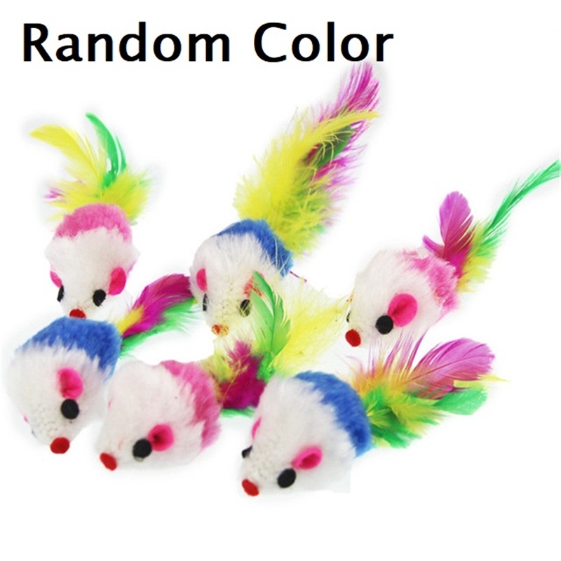 Đồ chơi hình chuột giả có âm thanh cho mèo cưng