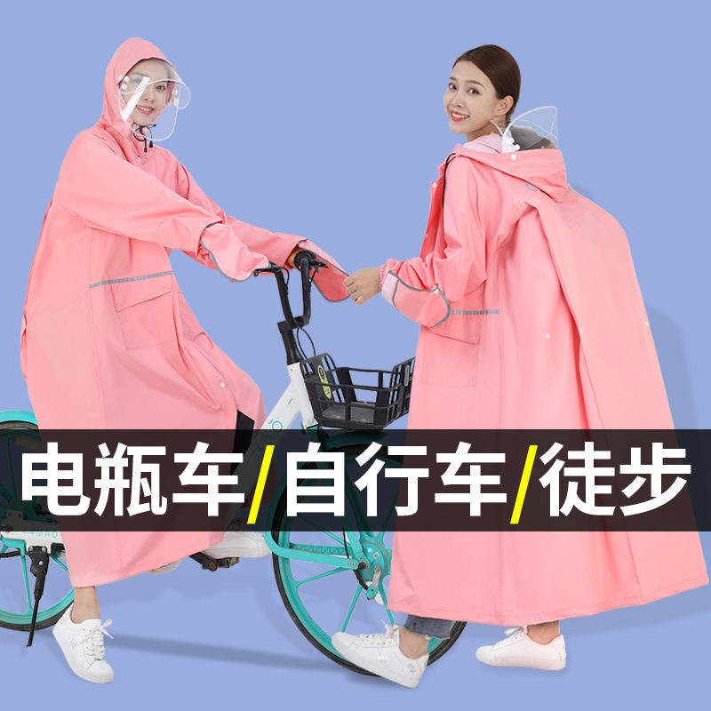Áo mưa đi xe đạp, chuyên dùng phòng chống mưa bão, găng tay kiểu mới dành cho người lớn toàn thân có tay áo