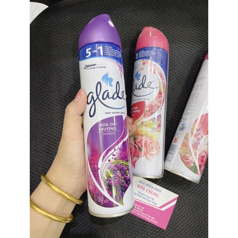 Xịt Thơm Phòng Glade 280ml Hương Hoa Hồng/ Hương Oải Hương