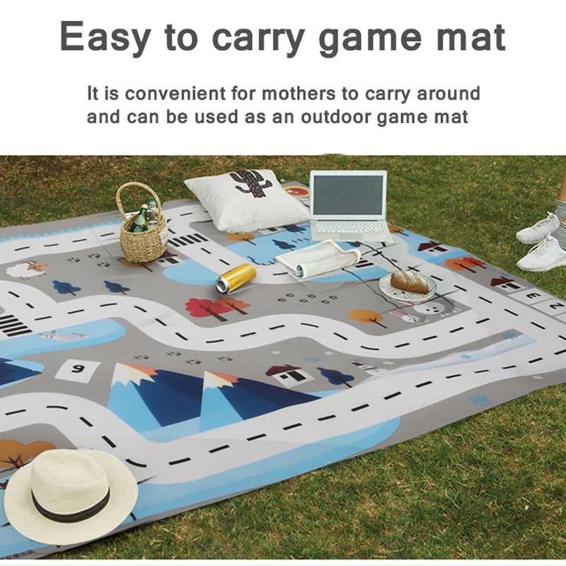 Thảm chơi hình bản đồ giao thông/xe cộ thành phố độc đáo cho bé