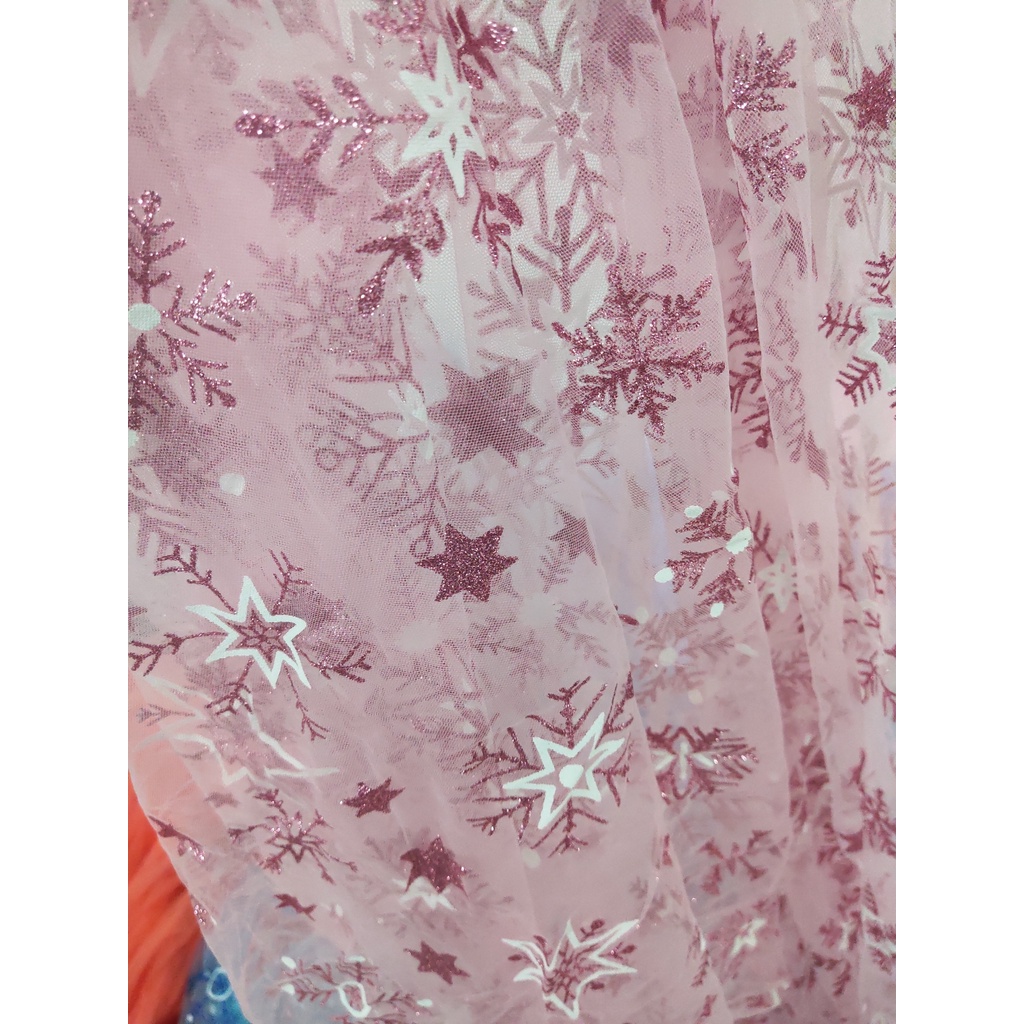 Vải voan lưới elsa sao tuyết đủ màu may váy áo công chúa cho bé, trang trí tiệc, phông chụp ảnh