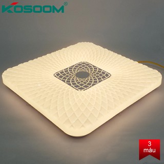 Đèn LED Ốp Trần Đổi Màu Sunny Viền Vuông Kosoom