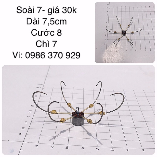 Lục soài 7- Lưỡi câu lục giá rẻ