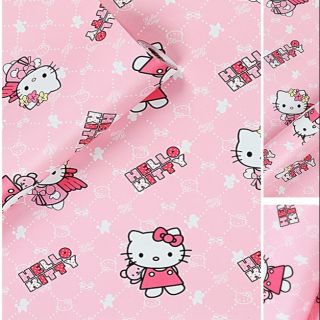 1 mét Giấy dán tường kitty Đôi Cánh Thiên Thần khổ 45cm keo sẵn bóc dán