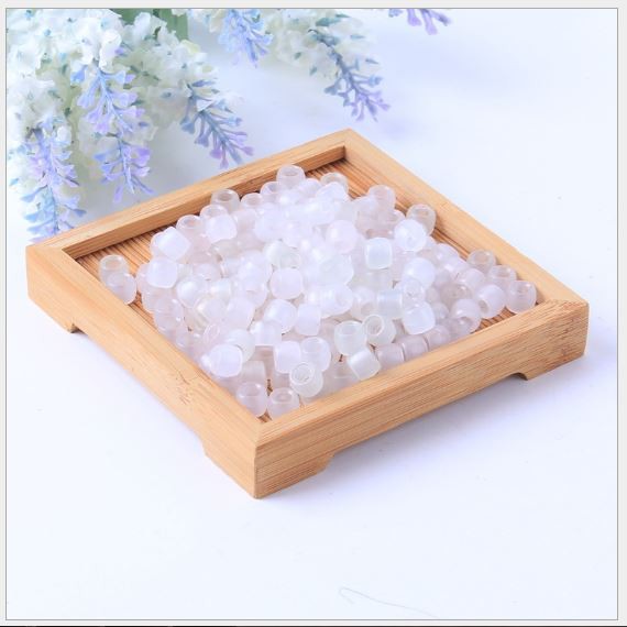 25-100gam hạt đổi màu 6x8mm có lỗ xỏ 4mm làm đồ chơi, trang trí