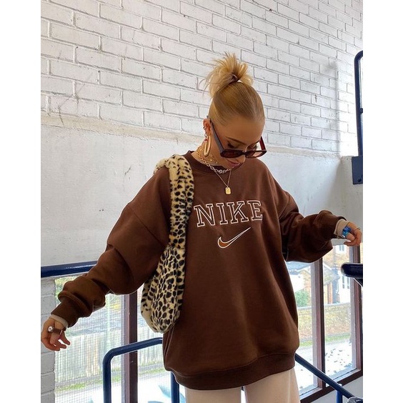 Áo nỉ lót bông custom thêu chữ N*ke | BigBuy360 - bigbuy360.vn