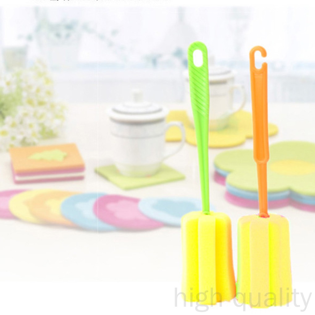 Cọ Rửa Ly Có Tay Cầm Dài Màu Sắc Ngẫu Nhiên Tiện Lợi